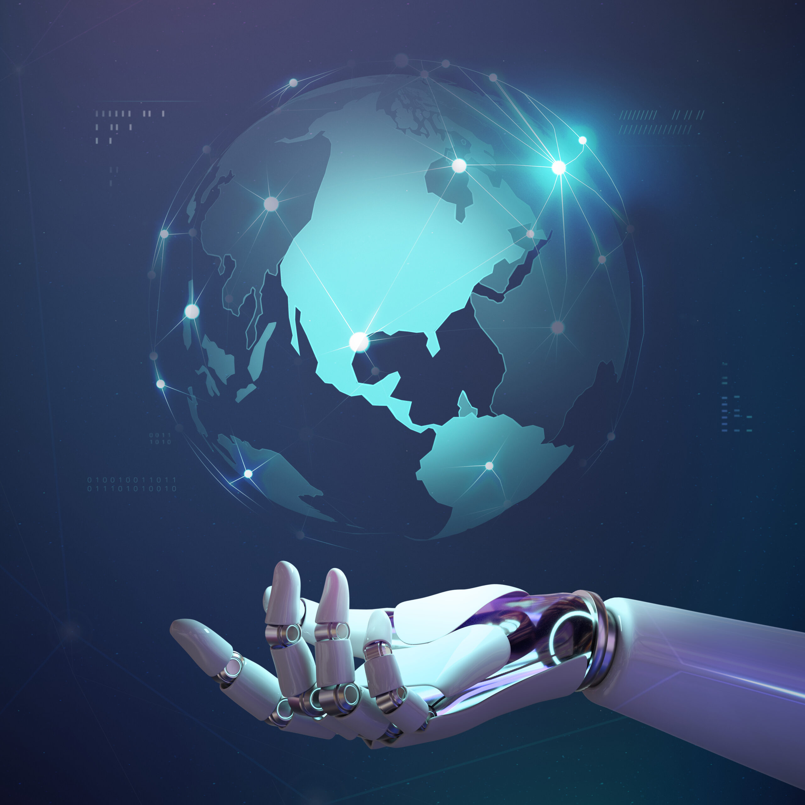 AI and coaching illustration